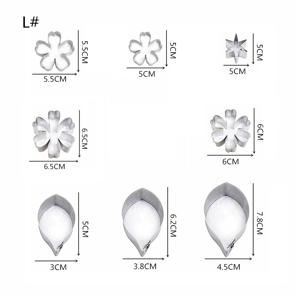 Jasmin sambac Petal and leaf  Set Cutters,clay flower , Sugarcraft cutters,flower cutter, Clay tools,Clay flower cutters