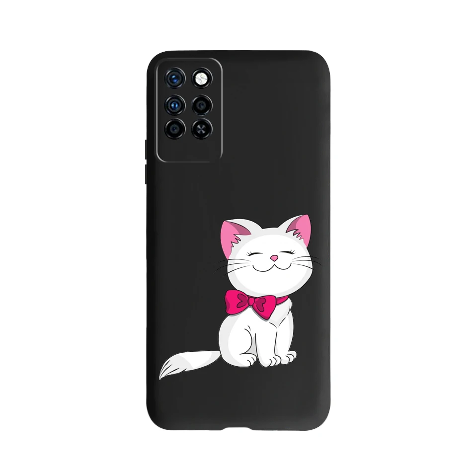 Cute Case For Infinix Note 10 Pro NFC X695C X695 Phone Cover Black Silicone Soft Case For Infinix Note 10 Funda Note10 Pro 6.95\