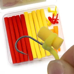19PCS Carp Fishing Bait EVA Foam Sticks Boilies Carp Fishing Accessories Kit Zig Aligner Hair Rig Tackle Floating Teminal Feeder