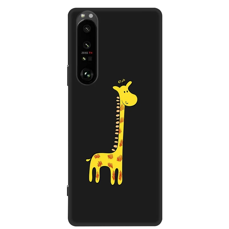 Black Silicone Case For Sony Xperia 1 II 10 III Lite Phone Case Cover Funda For Sony Xperia 5 10 II 1 III L3 L4 Back Cover Cases
