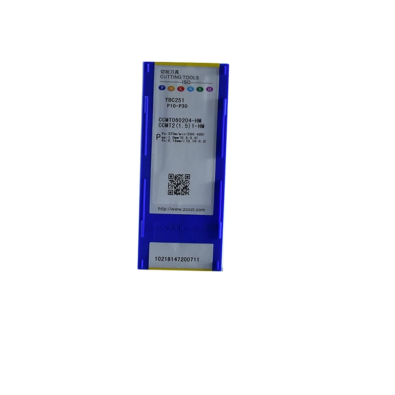 CCMT genuíno 060204 -HM YBC251 Ferramentas CNC de torno de inserção de carboneto