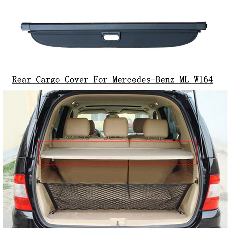 

For Mercedes-Benz ML W164 ML320 300 350 400 500 2006-2012 Rear Cargo Cover Partition Curtain Screen Shade Trunk Security Shield