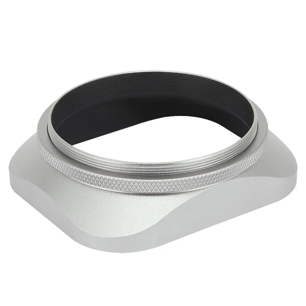 Haoge hg-58 millimetri in Metallo Quadrato Screw-in Lens Hood e Tappo di Metallo sono appositamente progettato per tutti i 58 millimetri obiettivo o filtro filo D'argento