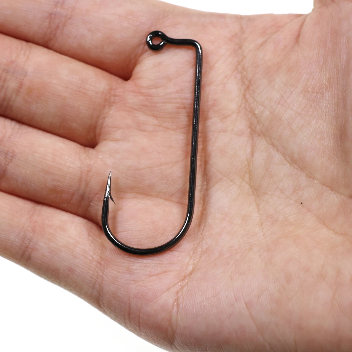 100PCS  Aberdeen Offset Jig Hook High Carbon Steel 90 Degree Shank Bent Saltwater Jig Hooks 8 6 4 2 1 1/0 2/0 3/0 4/0 5/0 6/0