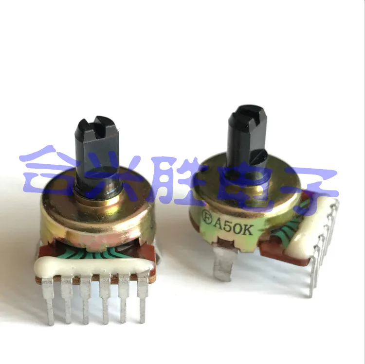 1PCS 161 type potentiometer double A50K/A503 audio speaker amplifier volume potentiometer 6 feet