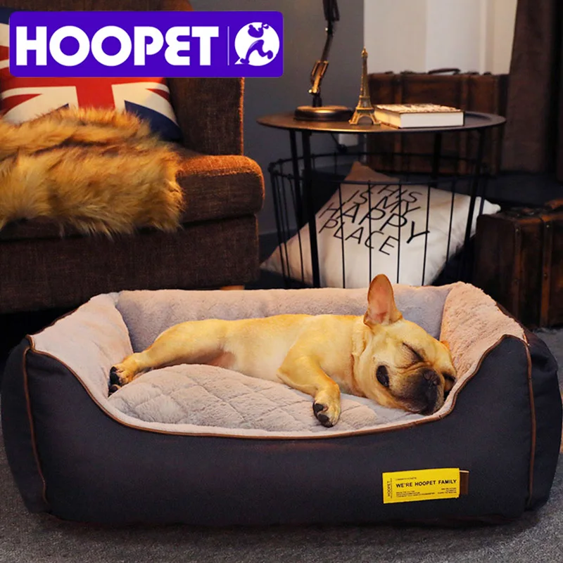 HOOPET Pet Dog Bed Puppy Kennel Sofa House Sleeping Warm Cat Nest Fall and Winter High Quality