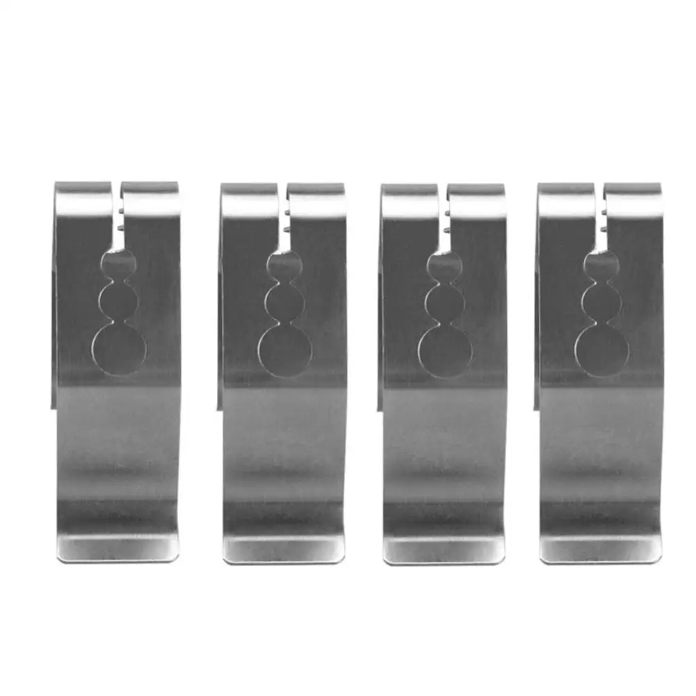 4PCS Stainless Steel BBQ Grill Clip Meat Thermometer Probe Clip Holder Ambient Temperature Readings BBQ Oven Grill Clip - Image 3