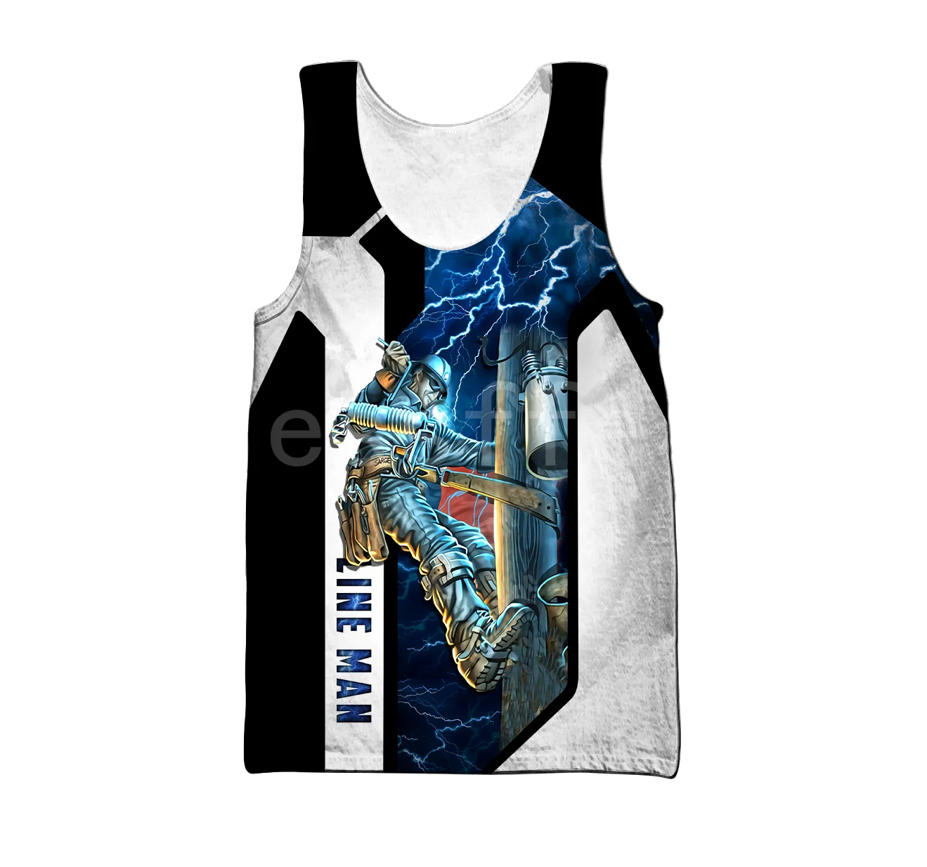 Tessffel Electrician Worker 3D Printed 2021 New Fashion Summer Men\'s Vest Harajuku Casual Tank Top Streetwear Drop Shipping E19