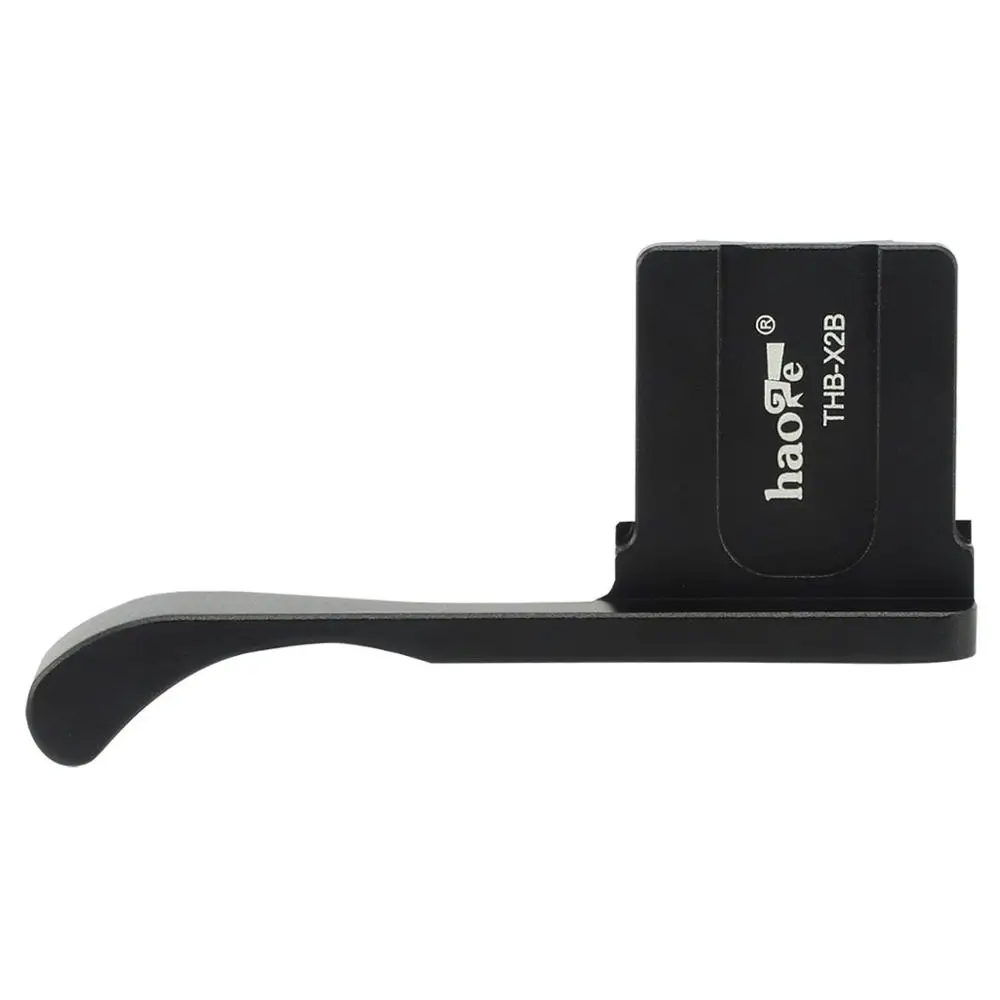 Haoge THB-X2B Metal Hot Shoe Thumb Up Rest Hand Grip for Fujifilm Fuji X100VI X100V Camera Black