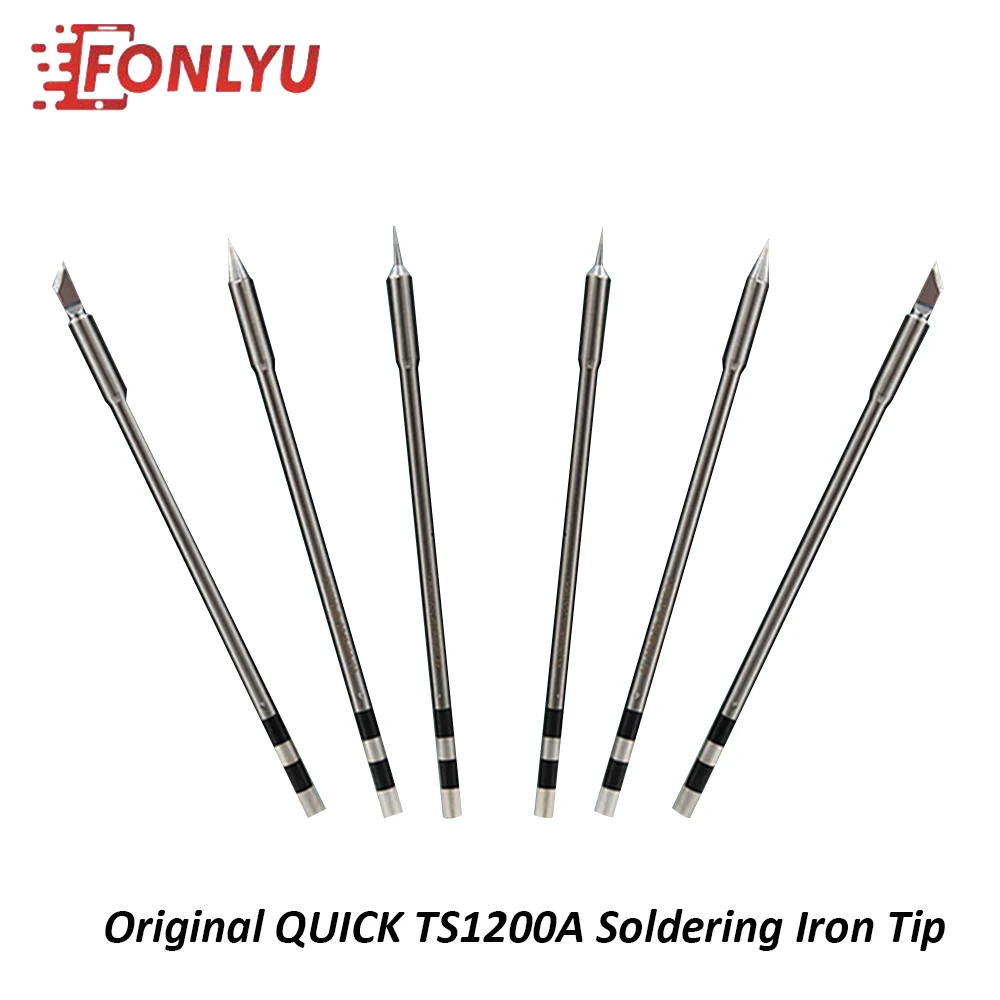 Original TSS02 Solder Welding Iron Tips For QUICK TS1200A Lead-Free Soldering Station  Iron Head  Nozzle SK 1C 2C 3C I-02 J-02