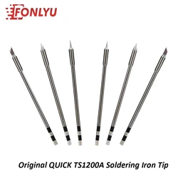 Original TSS02 Solder Welding Iron Tips For QUICK TS1200A Lead-Free Soldering Station  Iron Head  Nozzle SK 1C 2C 3C I-02 J-02