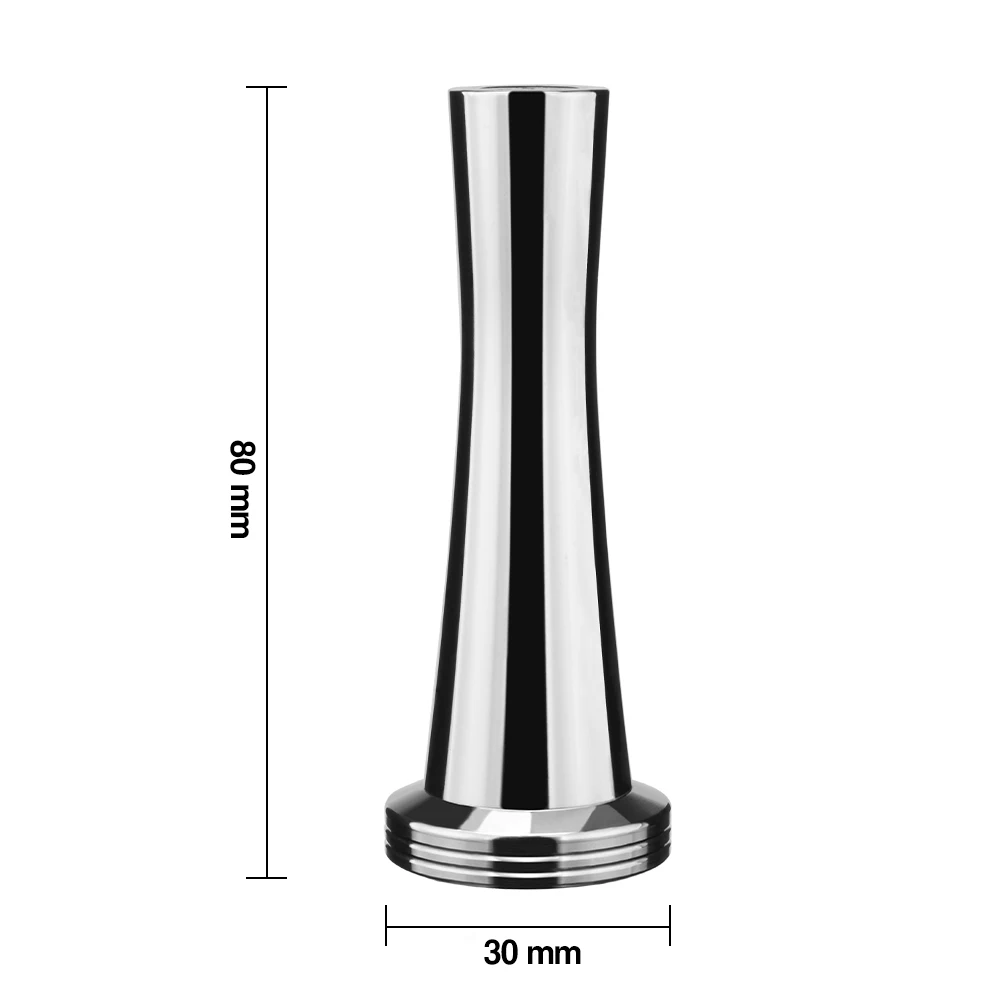 30mm Solid Stainless Steel Heavy Flat Plated Base Coffee Tamper for Espresso DIY Manual Coffee Bean Mill Press