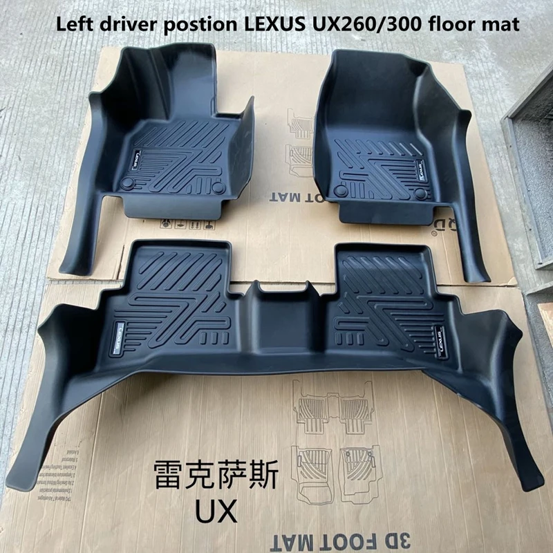 Use for LEXUS UX260h custom car All-Weather TPE Floor foot Mat Set Trim to Fit For  LEXUS UX260h LHD waterproof floor mat