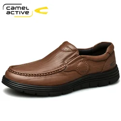 Camel Active Men's Shoes Fall New British Business Shoes Men Genuine Leather Soft Sole All-match Tooling Casual Shoes