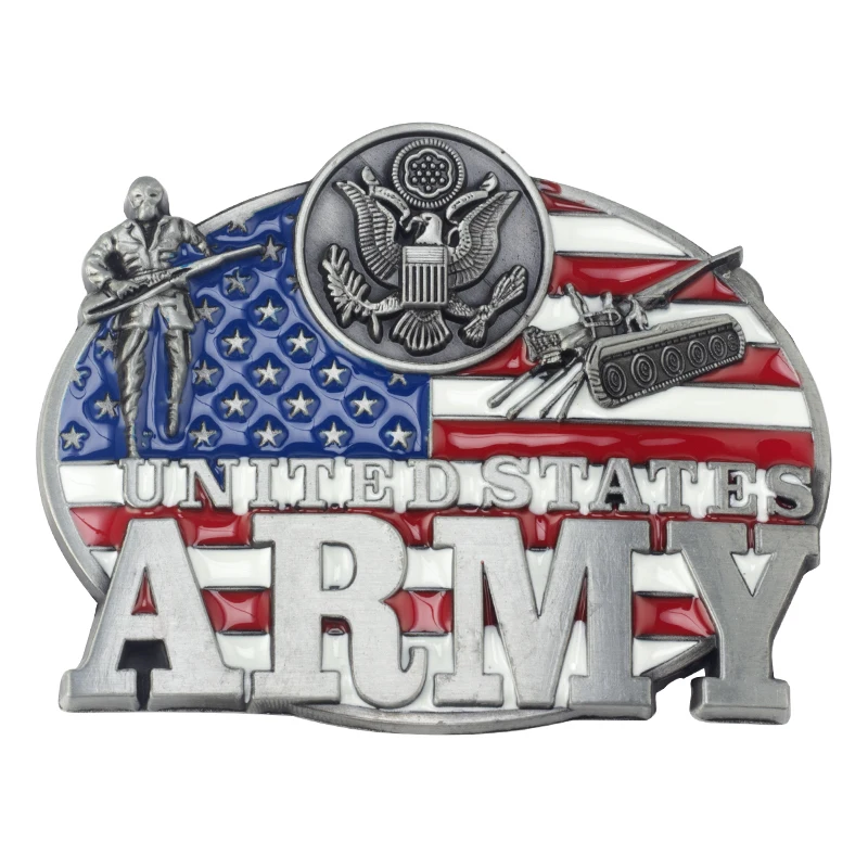 

Military theme alloy belt buckle