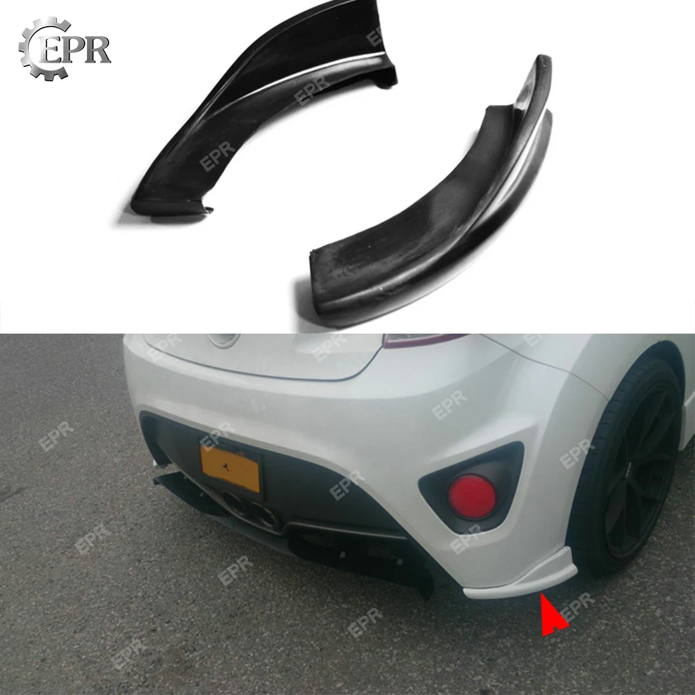 FRP Rear Bumper Spat For Hyundai Veloster Glass Fiber Sequence Rear Splitter(Turbo Only) Veloster Tuning Trim Accessories