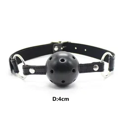 Adult Toys of Hard Ball Gag Mouth Gag 3 Breathing Holes Ball Plug for SM Game