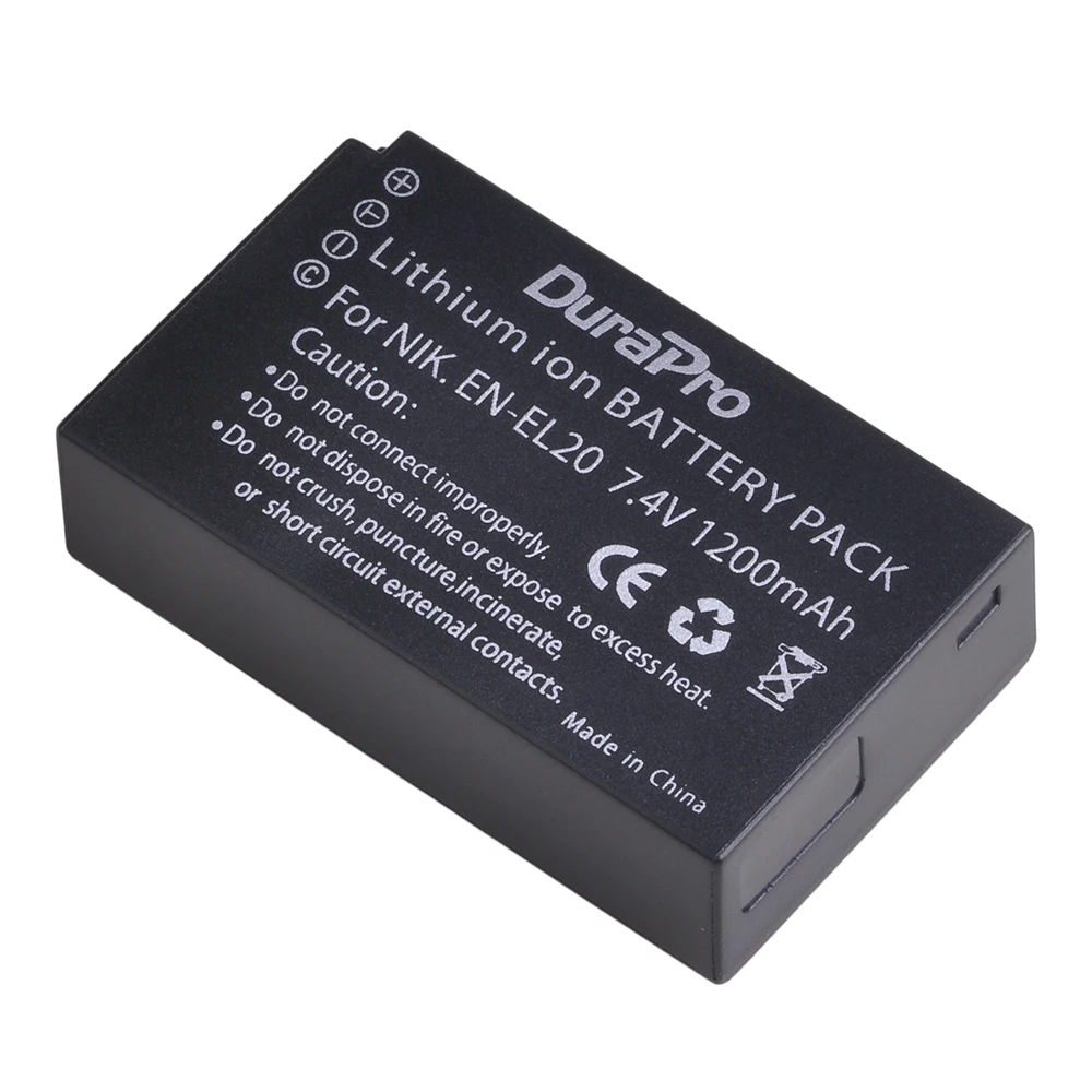 EN-EL20 EN-EL20a Pin + Màn Hình LCD Sạc Đôi Cho Máy Ảnh KTS Nikon Coolpix P1000, 1 J1, 1 J2, 1 J3, 1 S1, 1 V3, Coolpix A, Coolpix 1