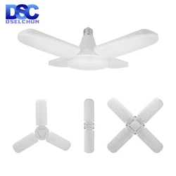 Żarówka LED E27 24W 45W 60W składany wentylator żarówka AC 220V-240V składana lampa UFO 360 stopni Lampada lampa LED zimny biały reflektor