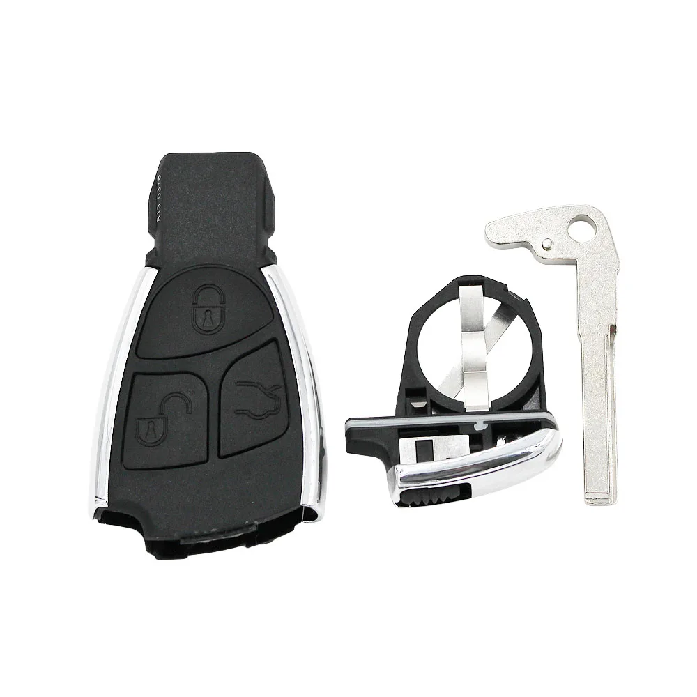 XNRKEY 3 Buttons Modified Car Key Replacement Remote Key Shell For Mercedes Benz C B E Class W203 W211 W204 YU BN CLS CLK