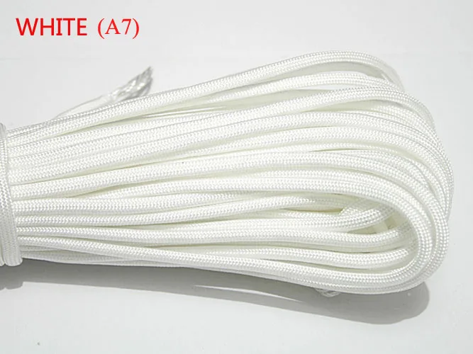 1 Stück 550 Paracord Fallschirmschnur Lanyard Mil Spec Typ III 7 Strang Kern 100 FT 27 Farben zum Klettern Camping Schnalle Armband