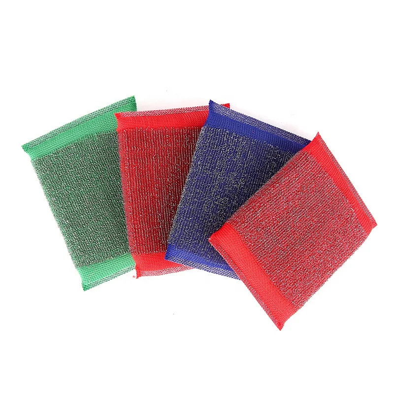 Scouring Pad Kitchen Sink Scourer Fixture Tools Rust Remover Washable Sponge Fabrics Accessories Cookware Dish Cleaning Supplies