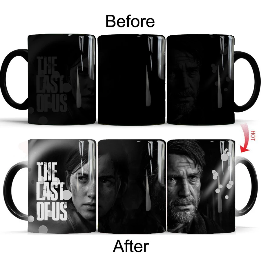 The Last of Us Part 2 Ellie Video Games 11oz Ceramic Magic Color Changed Coffee Tea Mug Cup