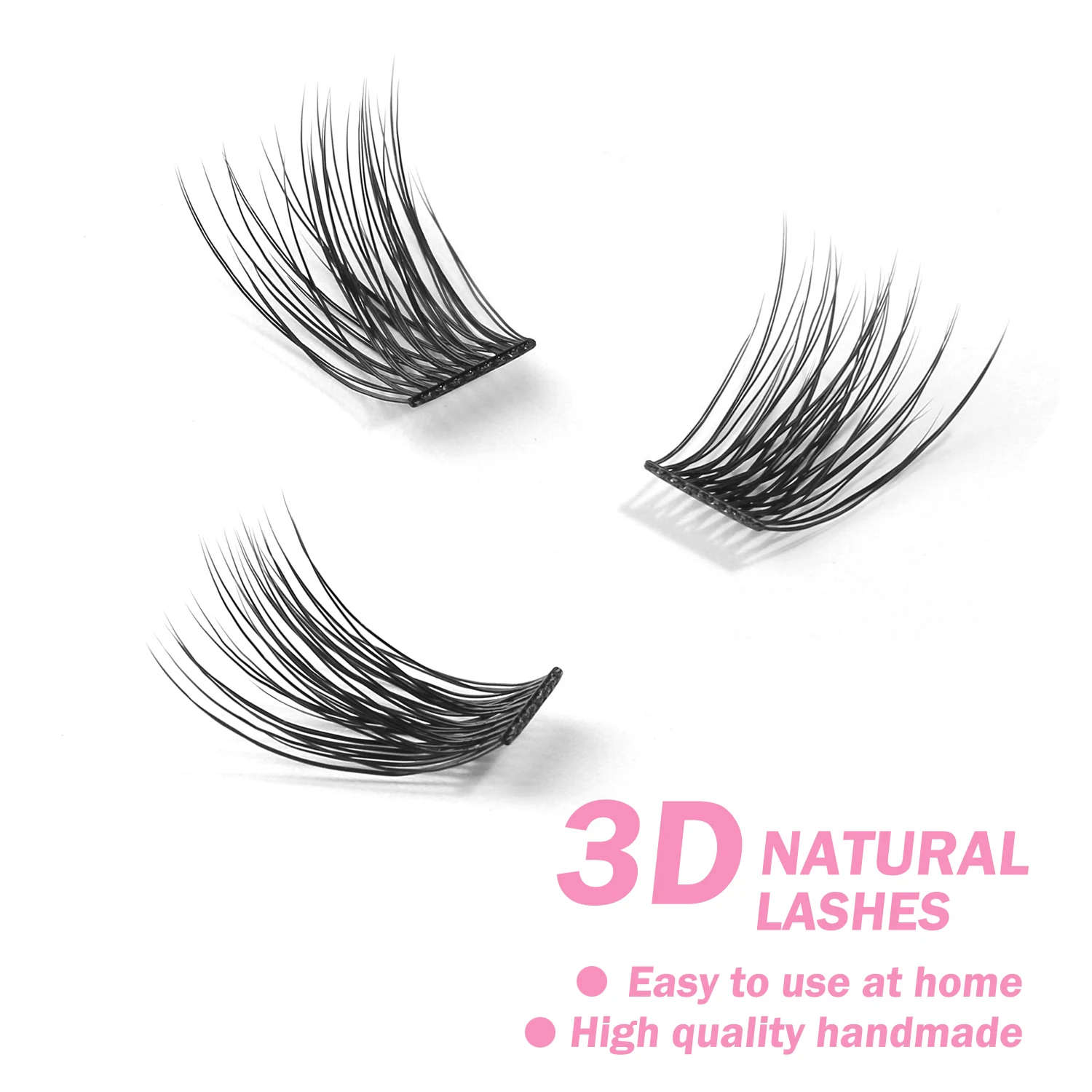 192 Volume Cluster Lashes DIY Individual Eyelash Extension Fluffy Lashes C/D Curl Natural Segmented Eyelashes Beam Bundles