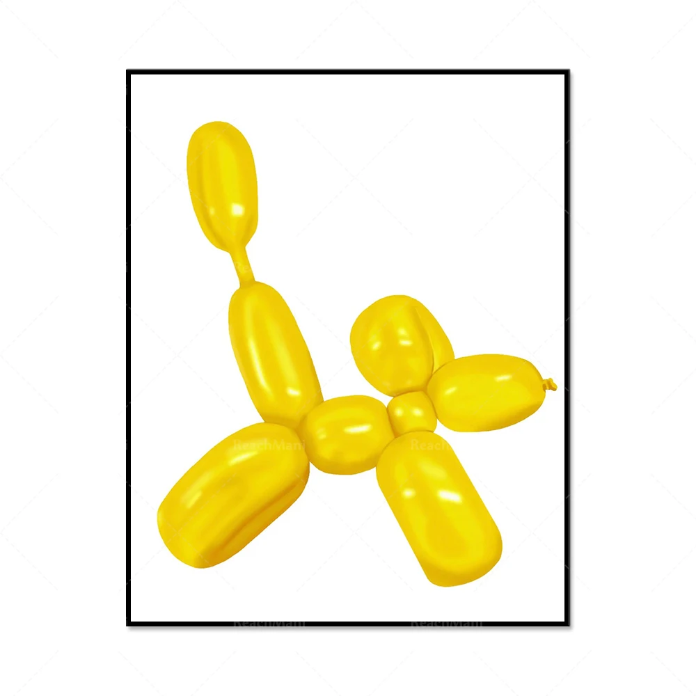Balloon animals, balloon crabs, balloon dog animal wall art printable children’s kindergarten wall art wall, decoration posters