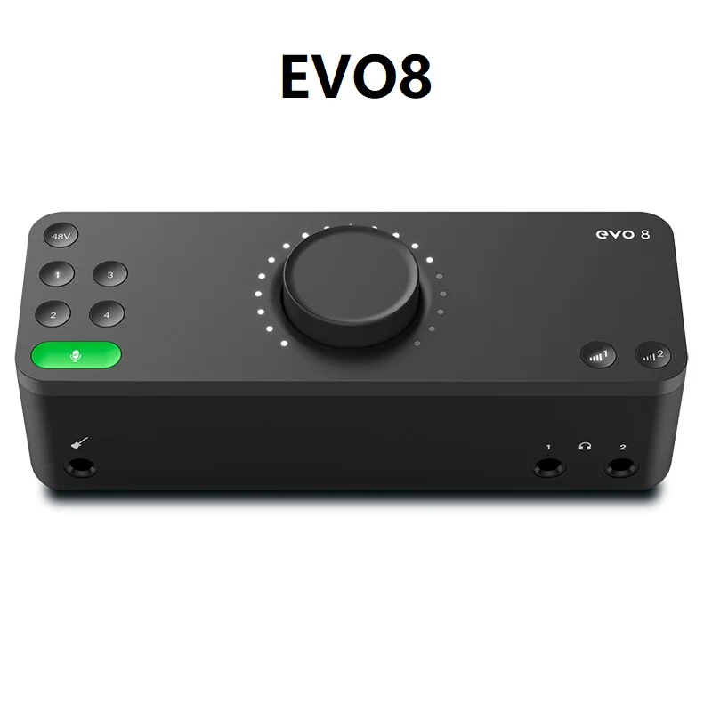 Audient EVO8 4-In / 4-Out Audio Interface Portable Professional Live Recording & Editing Sound Card Arranger Smart Controller