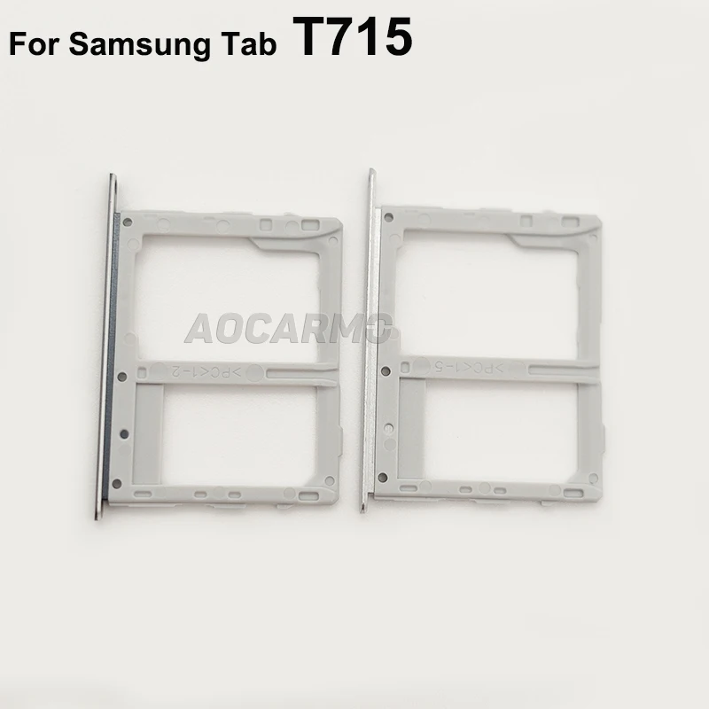 Aocarmo For Samsung GALAXY Tab S2 8.0 T715 T715C 4G MicroSD Sim Card Tray Slot Replacement Part