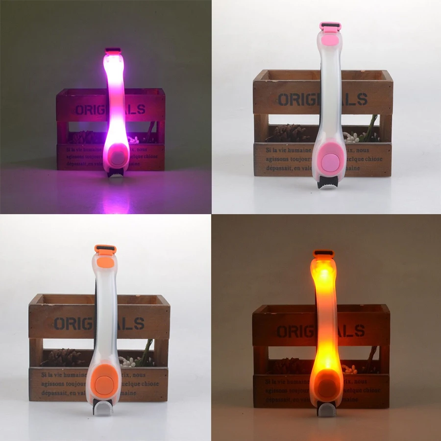 1PC LED Reflective Safety Belt Arm Strap Night Cycling Running LED Armband Light Reflective Belt Warning Wristband