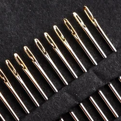 Large Hand Sewing Needles Multi-size Side Opening Stainless Long DIY Blind Self Threading Big Eye Needle Embroidery Tools