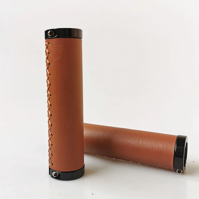 selling Mountain Road Bicycle Handlebar Grips pu Bike Handle Grips Black brown