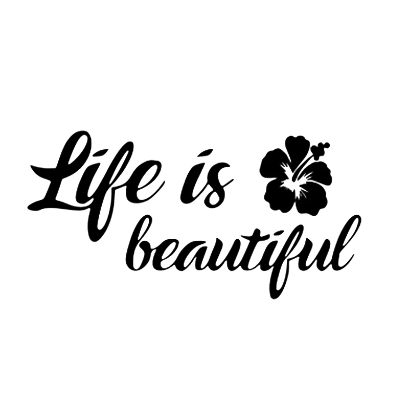 

15*7,5 см жизнь прекрасная стиль оконный бампер модные индивидуальные покрытия царапины виниловые наклейки для автомобиля