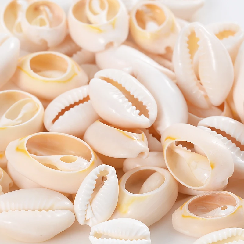 Naturalne białe owalne koraliki z otworami Cowrie Conch Ręcznie robione luźne koraliki dystansowe do tworzenia biżuterii Bransoletka Naszyjnik