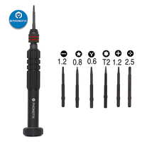 6 in 1 Precision Screwdriver Kit Phillips Pentalobe Torx Cross Screw Driver Bits Set for iPhone 11 to 15 Pro Max Open Hand Tools