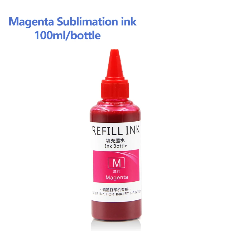 4*100ML Sublimation Heat Transfer Ink For Epson C88 C88+ WF-7710 WF-7720 WF-3620 WF-2750 ET-2720 ET-2760 ET-2750 ET-4700 Printer