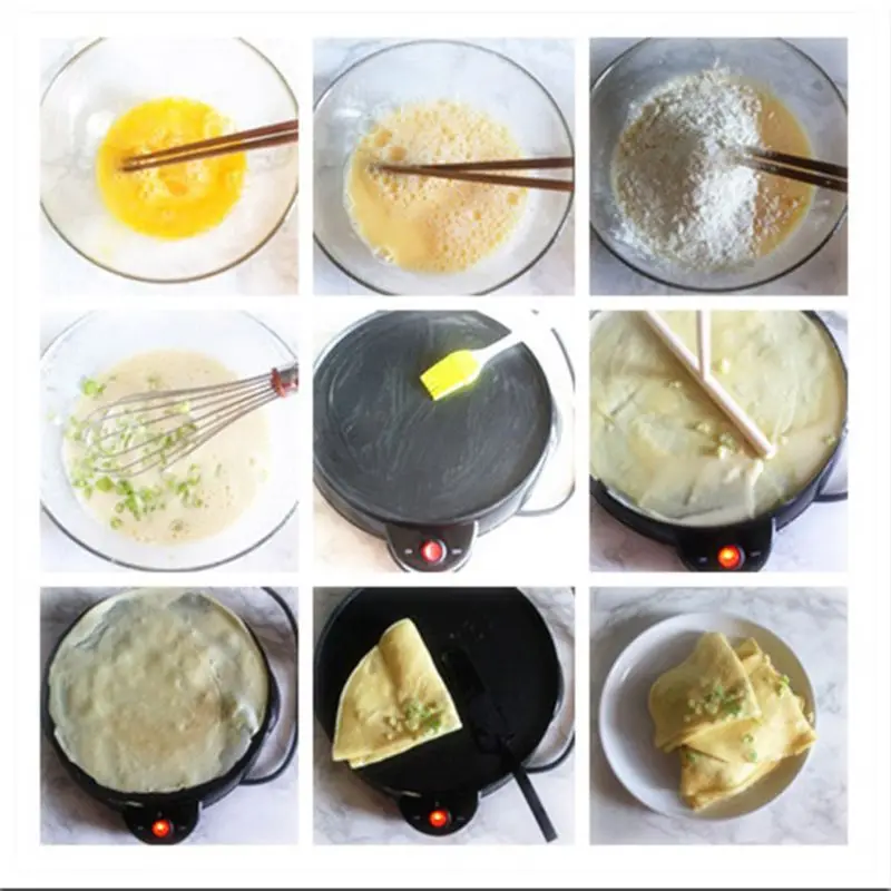 ครอบครัวแพนเค้กBatter Crepe Makerบ้านเครื่องมือห้องครัวอุปกรณ์ร้านอาหารM7DF