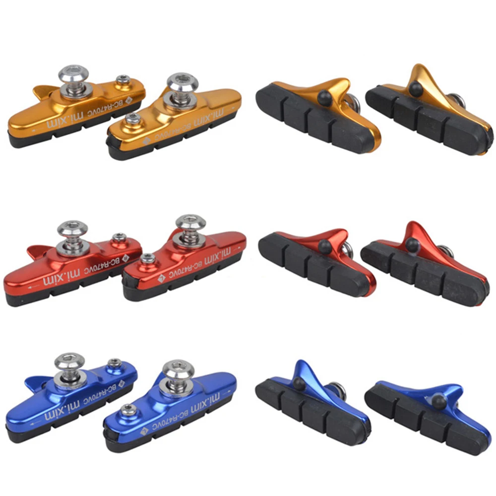 CATAZER Bicycle Brake Pads Block Replaceable Drawer Type V Clamp V Clamp Brake Block of Drawer Type