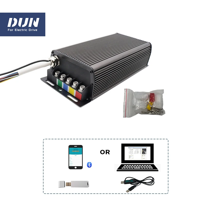 Sabvoton SVMC72200-APT V2 Sine Wave DC 200A Motor Controller With PAS Regen Alarm Function and BT For Electric Bicycle Convert