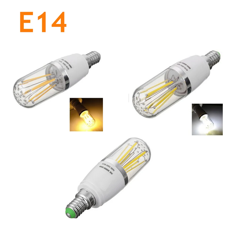 LED 필라멘트 전구, 조도 조절식 B22 총검 교체, 백열 램프, E14, E27, 3W, 4W, 6W, 30W, 40W, 60W, 220V, 110V, DC 12V