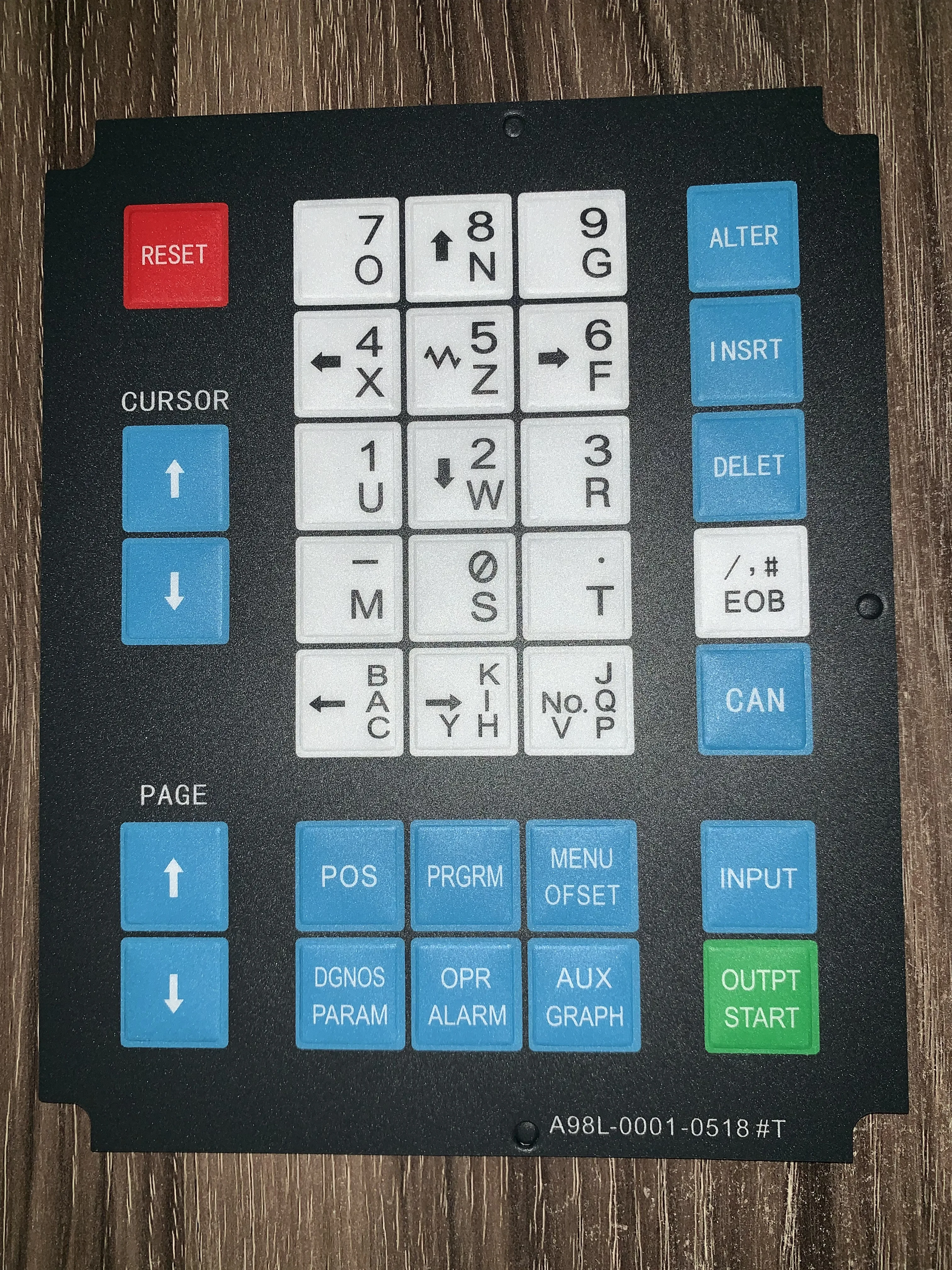 for  FANUC operation panel button film A98L-0001-0518#T button mask