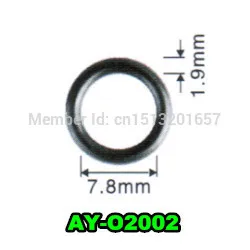 Imagen 2 del producto Envío Gratis 100 piezas al por mayor 7,8*1,9mm juntas de inyector de combustible de goma para toyota ASNU17 (AY-O2002)