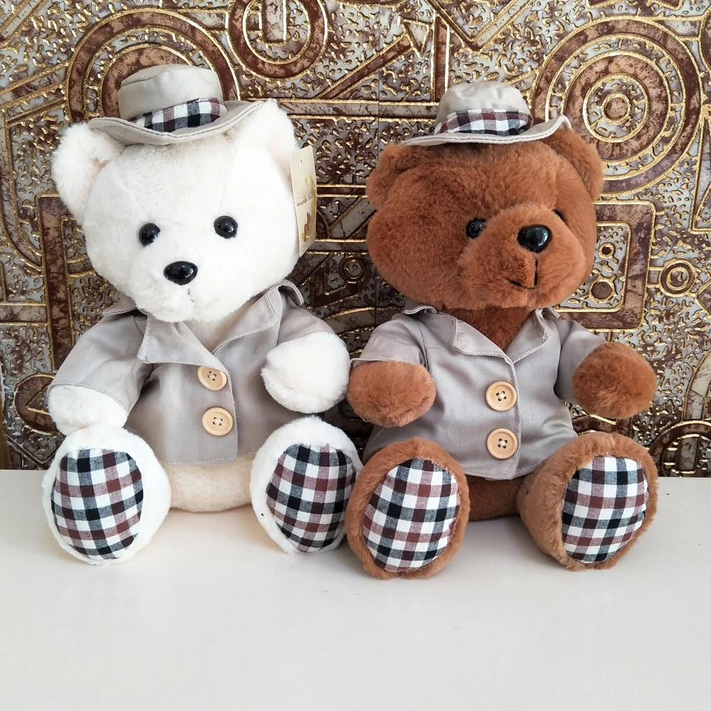 

Children Stuffed Plush Toy Cute Plaid Teddy Bear Birthday Gift