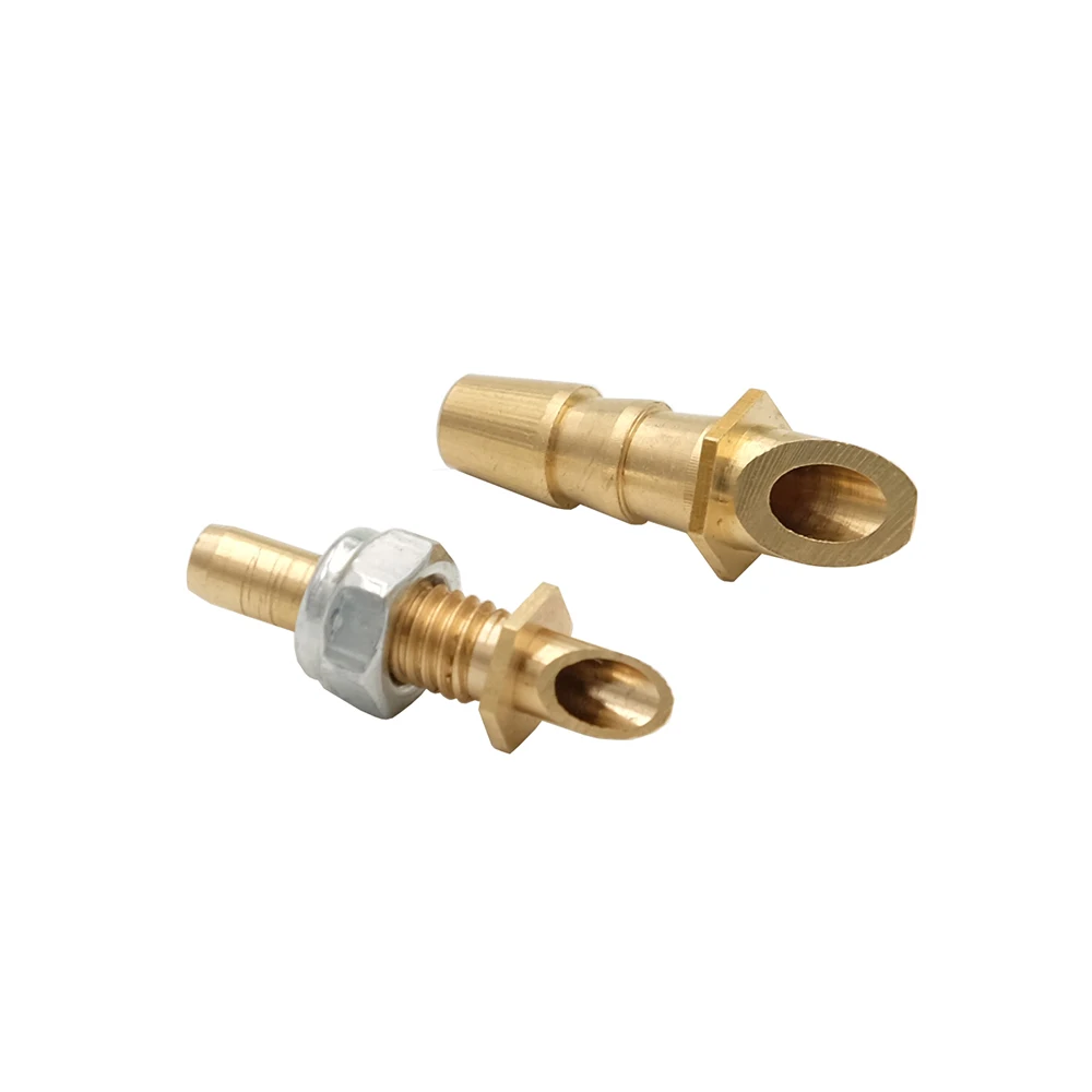 

2PCS Copper Water Nozzle M5 Water Cooling Nozzle Brass Stern Water Mouth M5 Inlet Nipple Faucet for RC Boats Cooling System