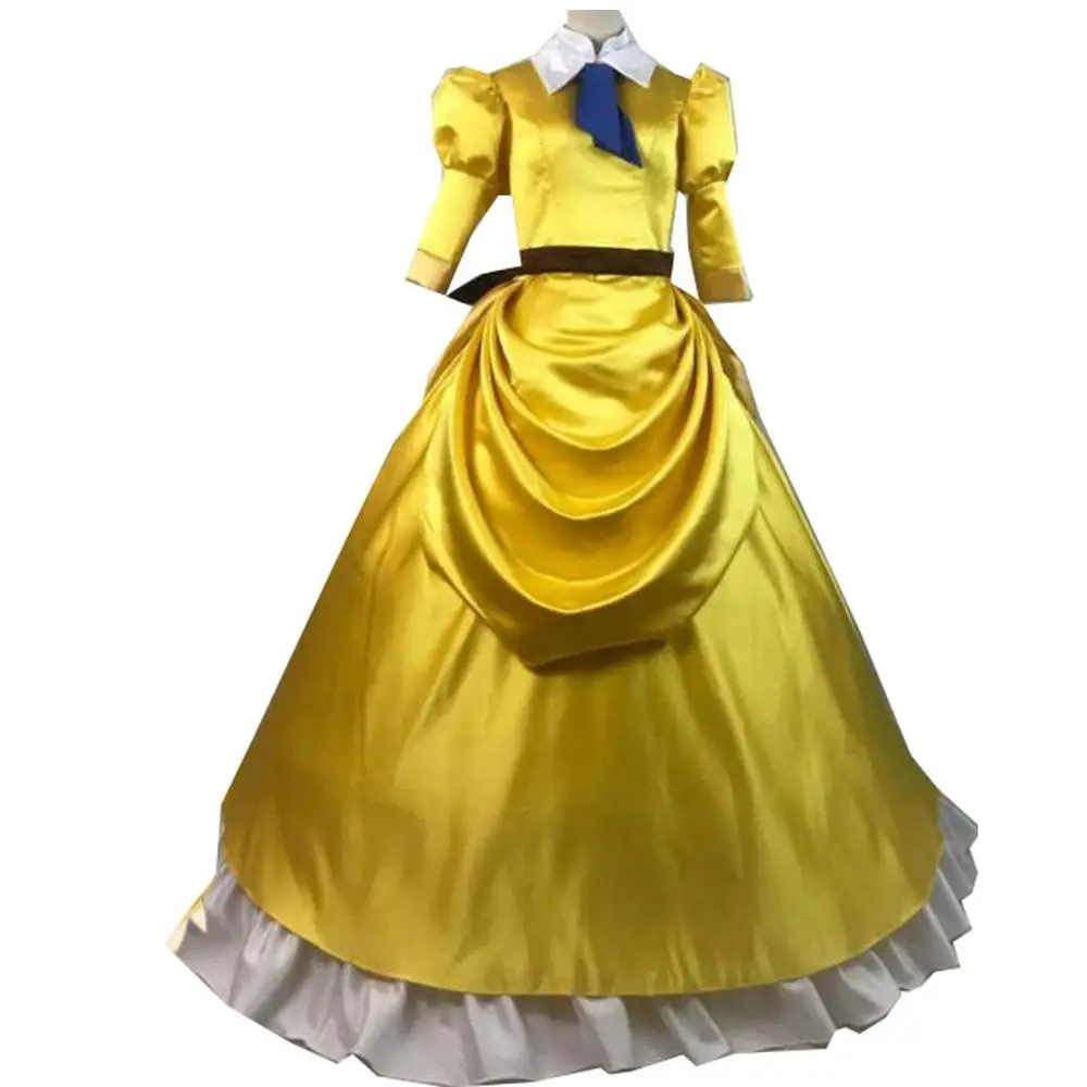 

2020 Tarzan & Jane Cosplay Costume Halloween costumes adult Yellow Princess Jane Dress Fancy Jane Costume custom made