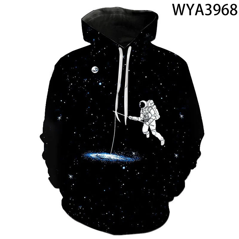 2021 nowych moda astronauta 3D bluzy z nadrukiem Casual fajne bluzy mężczyźni kobiety dzieci modna sweter chłopiec dziewczyna dzieci płaszcz