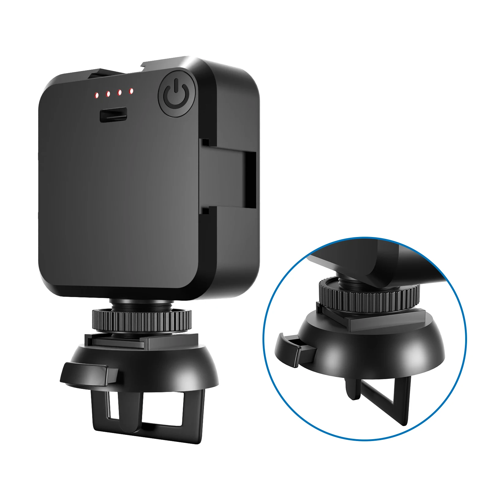 SOONPHO فيديو مؤتمر LED الفيديو الضوئي مكعب 5600K aptop كاميرا ويب ضوء التكبير دعوة الإضاءة مع كليب للبث المباشر