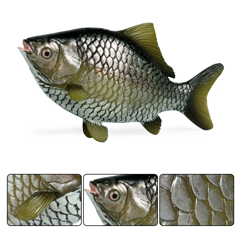 Oenux Meer Leben Tiere Modell Action-figuren Ozean Fisch Segelfisch Bass Zacker Lachs Aquarium Figuren PVC Pädagogisches Kinder Spielzeug – Detail 6